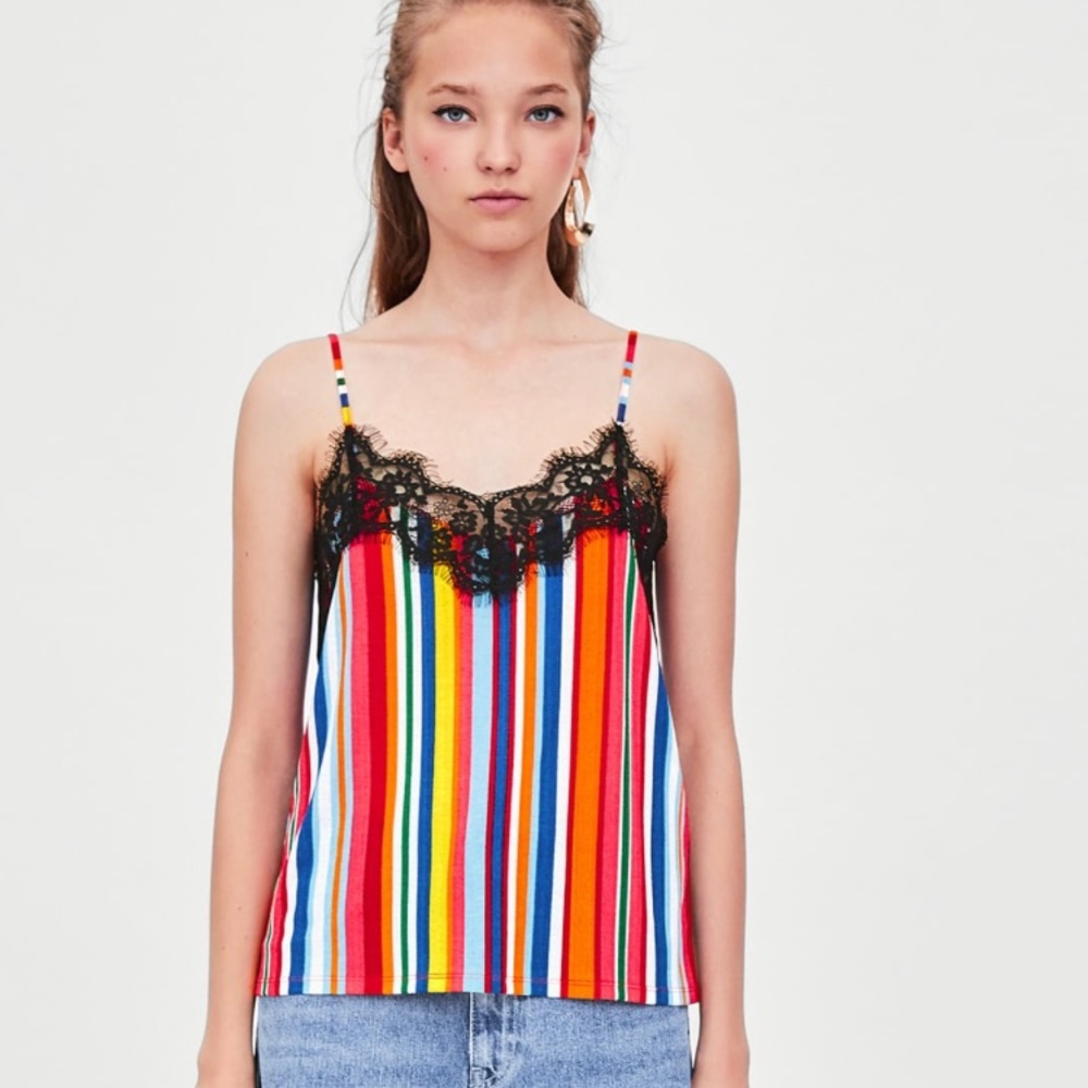 🌈ZARA WHISPER LACE CAMI🌈
